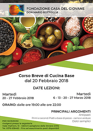 corsi serali cucina