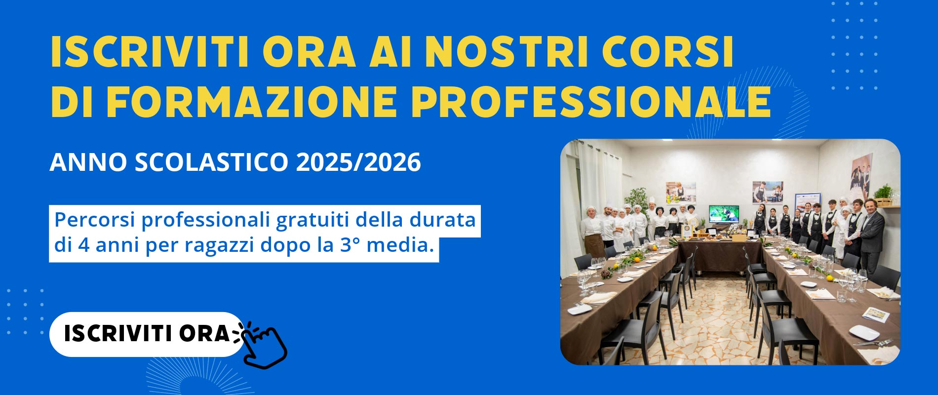 iscriviti ai corsi di formazione professionale